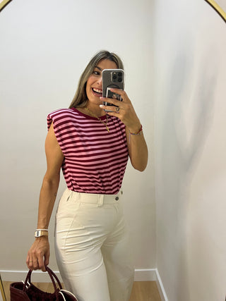 CAMISETA RAYAS HOMBRERAS