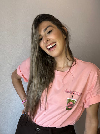 CAMISETA PINK MATCHA