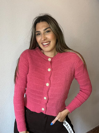 CÁRDIGAN BOTÓN DORADO