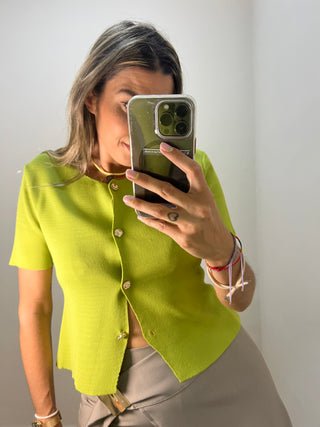 CHAQUETA PUNTO BOTONES DORADOS