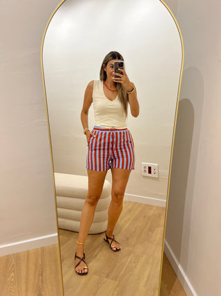SHORT ALGODÓN RAYAS
