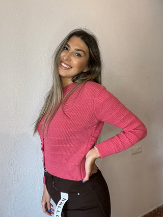 CÁRDIGAN BOTÓN DORADO