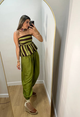 PANTALÓN BOMBACHO PINZAS