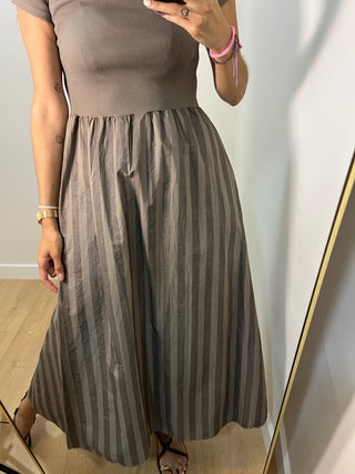 VESTIDO COMBINADO RAYAS