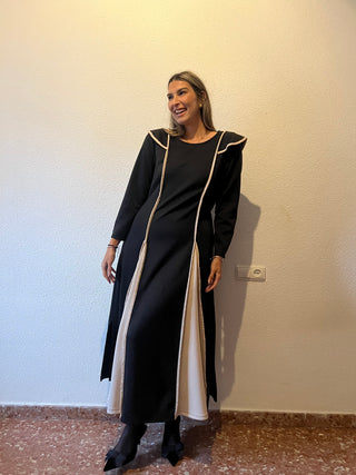 VESTIDO FLUIDO COMBINADO