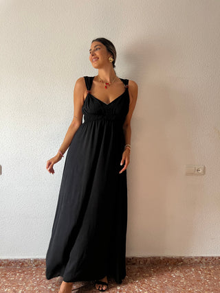 VESTIDO LARGO ABALORIO