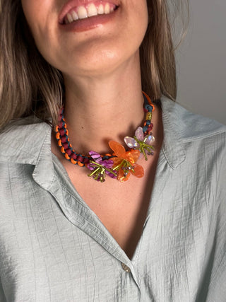 CHOKER COLORES FLOR