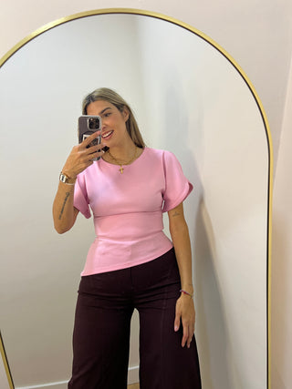 CAMISETA ASIMÉTRICA MANGA