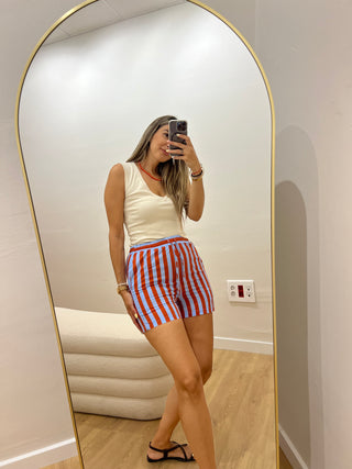SHORT ALGODÓN RAYAS