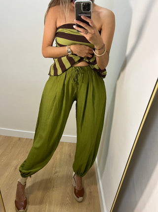 PANTALÓN BOMBACHO PINZAS