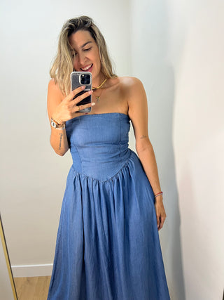 VESTIDO FLUIDO DENIM