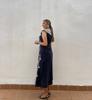 VESTIDO BABERO BORDADO