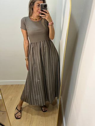 VESTIDO COMBINADO RAYAS