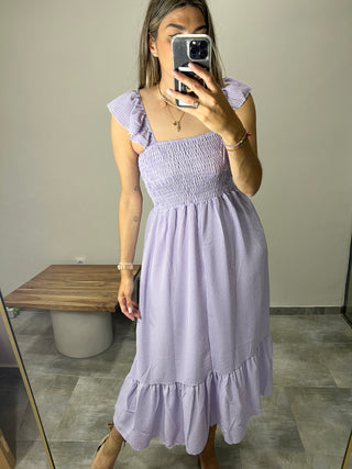 VESTIDO VICHY VOLANTES
