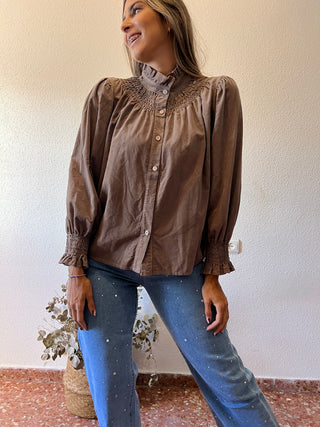 CAMISA MICROPANA FRUNCE