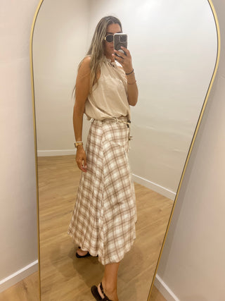 FALDA FLUIDA CUADROS