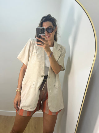 BLAZER LINO MANGA CORTA