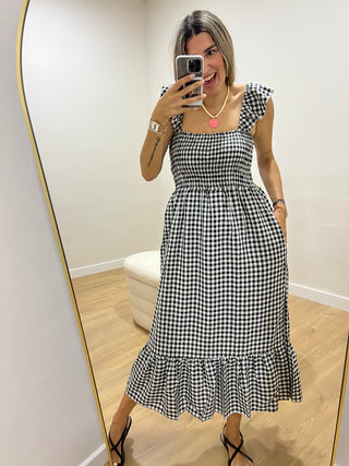 VESTIDO VOLANTE VICHY