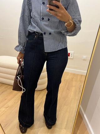 JEANS FLARE OSCUROS