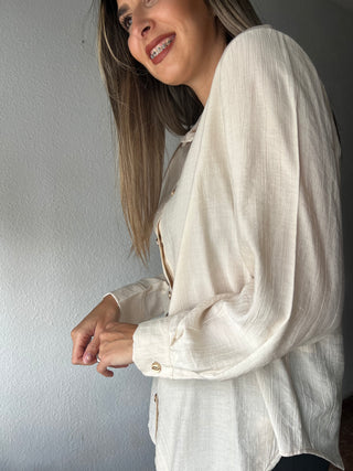 CAMISA RÚSTICA BOTÓN