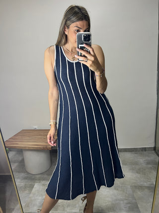 VESTIDO PUNTO RAYAS