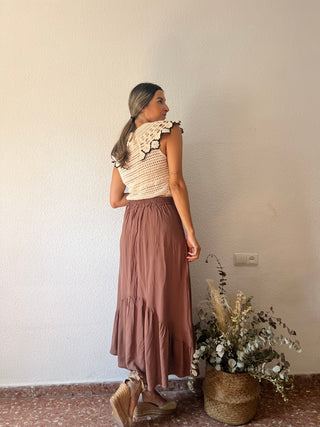 FALDA FLUIDA VOLANTE