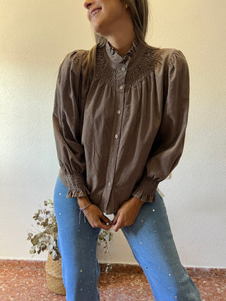 CAMISA MICROPANA FRUNCE