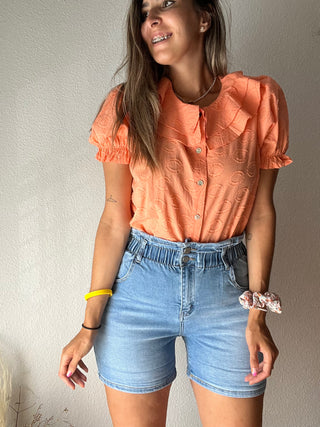 SHORT DENIM PAPERBAG