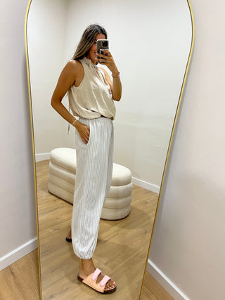 PANTALÓN BOMBACHO RAYAS