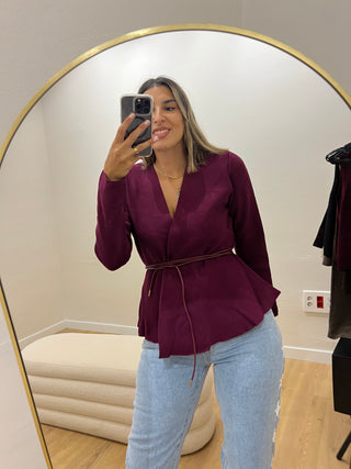 CHAQUETA PUNTO CINTURÓN
