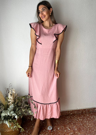 VESTIDO FLUIDO VOLANTES