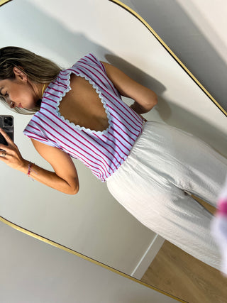 CAMISETA HOMBRERAS CORAZÓN