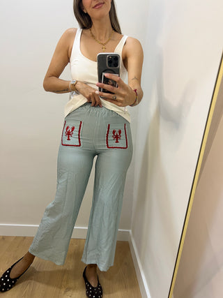 PANTALÓN RAYAS CANGREJO
