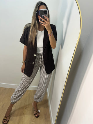BLAZER LINO MANGA CORTA