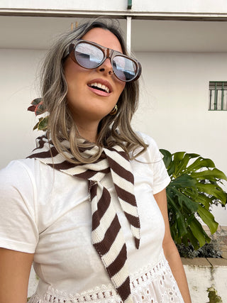 PAÑUELO BANDANA PUNTO RAYAS