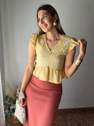 BLUSA VOLANTES VICHY