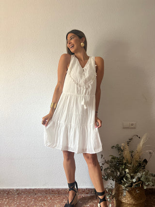 VESTIDO VOLANTES CROCHET