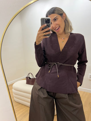 CHAQUETA PUNTO CINTURÓN
