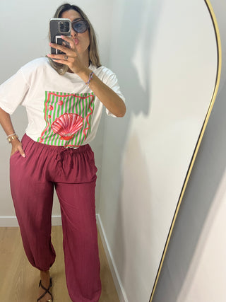 PANTALÓN BOMBACHO FRAMBUESA