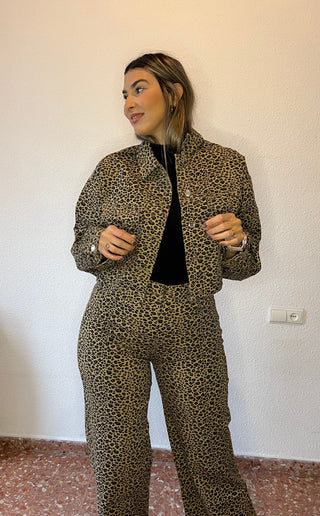 CHAQUETA DEMIM ANIMAL PRINT