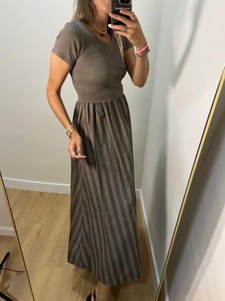 VESTIDO COMBINADO RAYAS