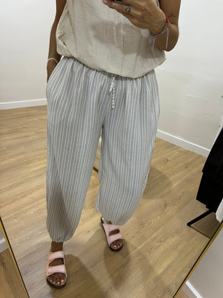 PANTALÓN BOMBACHO RAYAS