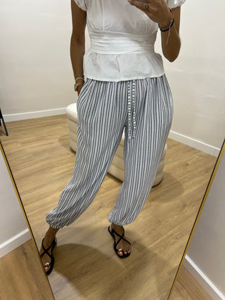PANTALÓN BOMBACHO RAYAS