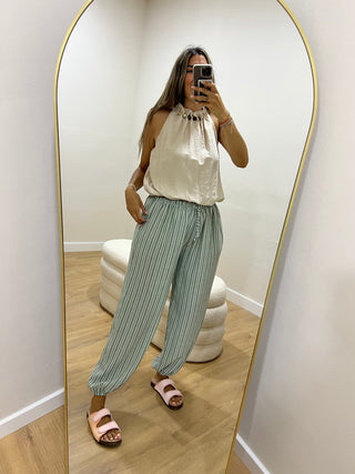 PANTALÓN BOMBACHO RAYAS