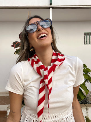 PAÑUELO BANDANA PUNTO RAYAS