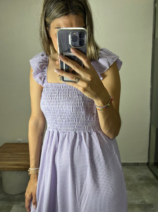 VESTIDO VICHY VOLANTES
