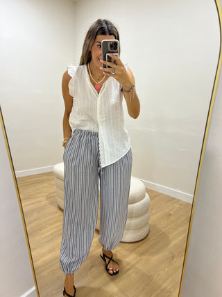 PANTALÓN BOMBACHO RAYAS