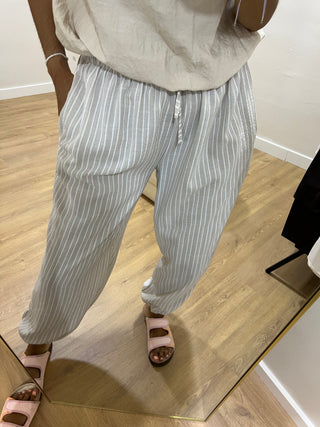 PANTALÓN BOMBACHO RAYAS
