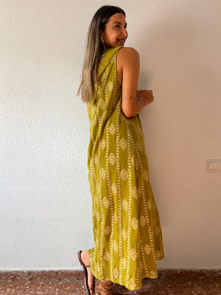 VESTIDO VOLANTE BRILLO