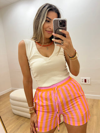 SHORT ALGODÓN RAYAS